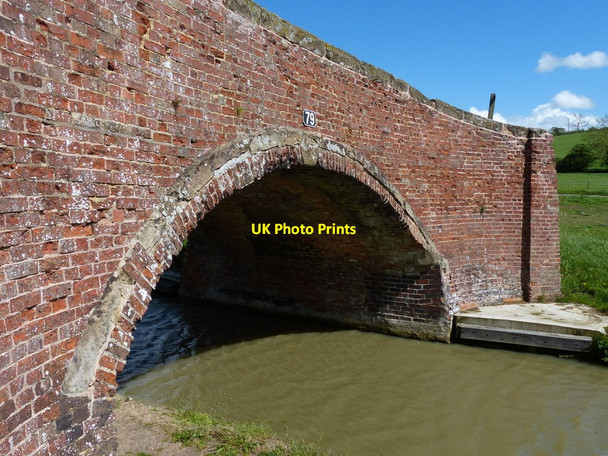 Photo 6"x4" Bridge 79 crossing the Oxford Canal Barby c2015 P1