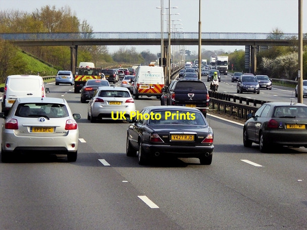 Photo 6"x4" Footbridge over the M4 Slough\/SU9979 c2015
