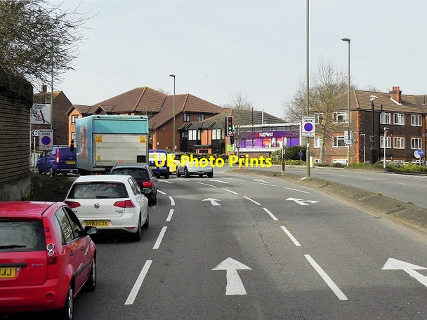 Photo 6"x4" Worplesdon Road, Woodbridge Hill Guildford c2015
