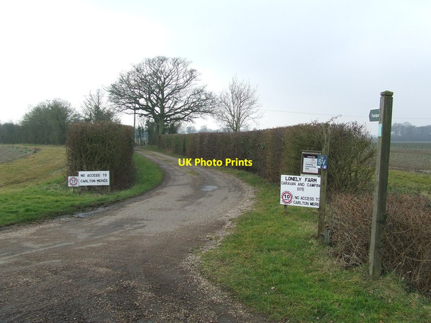 Photo 6"x4" Lonely Farm Entrance Saxmundham c2015