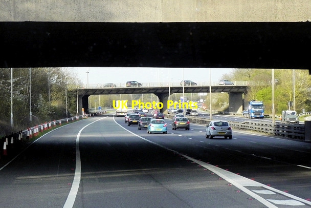 Photo 6"x4" Eastbound M4 at Junction 10 Wokingham c2015