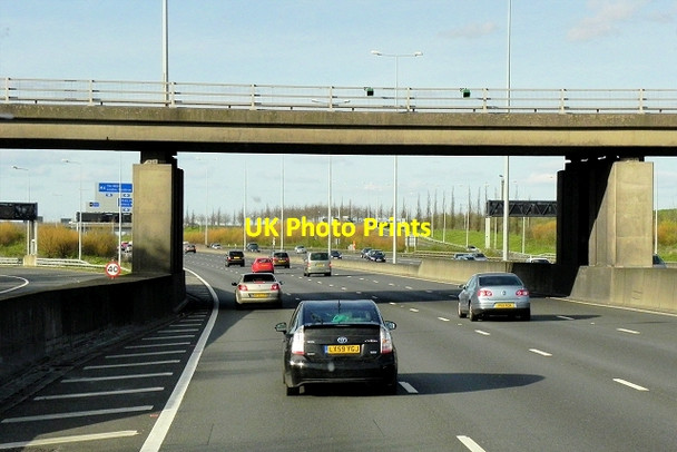 Photo 6"x4" London Orbital Motorway (M25) at Poyle Junction Poyle c2015