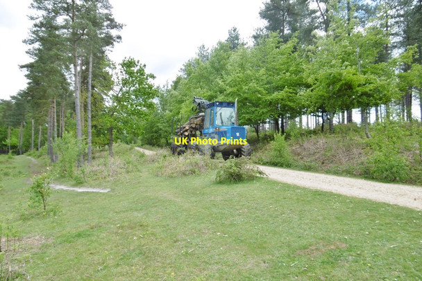 Photo 6"x4" Longdown Inclosure, tractor Ashurst\/SU3310 c2015