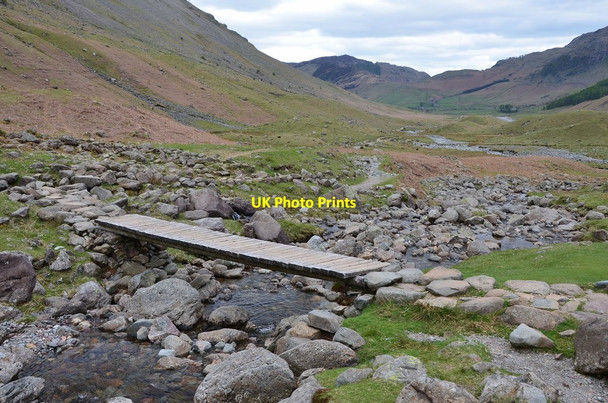 Photo 6"x4" Footbridge, Stake Gill Langdale Pikes c2015