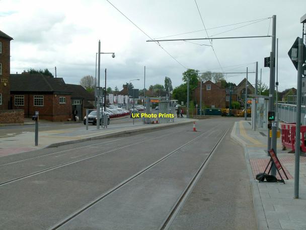 Photo 6"x4" Central College tram stop Beeston\/SK5236 c2015