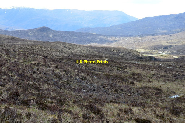 Photo 6"x4" Rough moorland above Allt Feithe Chaillich Allt F\u00e8ithe Chaillich c2015