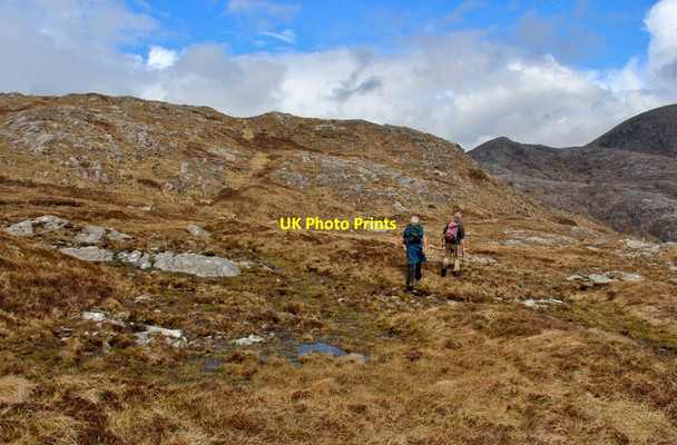 Photo 6"x4" Rocky moorland above Moilingeanais Ceann a' Gh\u00e0raidh c2015