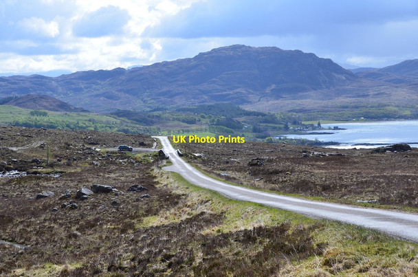 Photo 6"x4" Road above the Russel Burn Sanachan c2015
