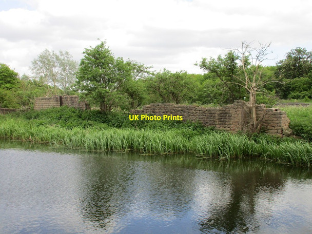 Photo 6"x4" Remains of old buildings by the Chesterfield Canal Worksop c2015