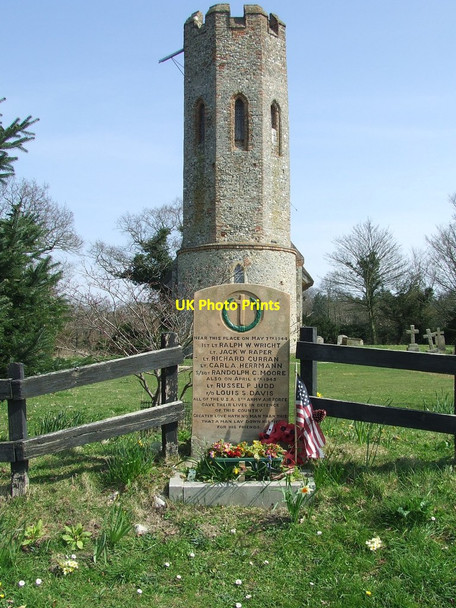Photo 6"x4" Memorial To Aircrew Herringfleet c2015