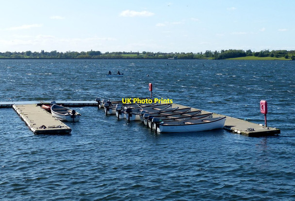 Photo 6"x4" Fishing boats at Draycote Water Kites Hardwick c2015