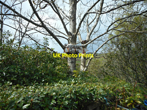 Photo 6"x4" Brisbane Mains sign Largs\/NS2059 c2015