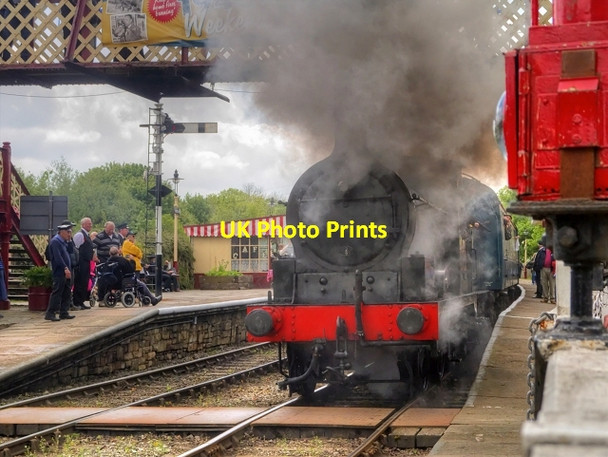 Photo 6"x4" Steam Locomotive Leaving Ramsbottom Station Ramsbottom c2015