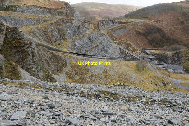 Photo 6"x4" The Spillway on the Side Llyn Brianne\/SN7948 c2015