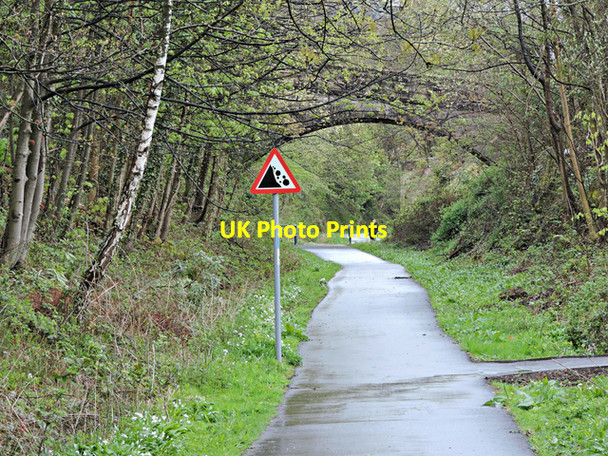 Photo 6"x4" National Cycle Network Route 7 at Bowling Erskine c2015