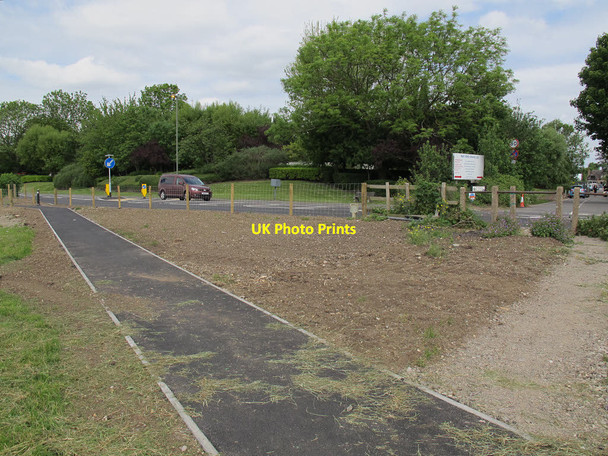Photo 6"x4" Footpath diversion, Windsor Road Egham c2015