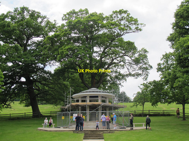 Photo 6"x4" Magna Carta memorial being restored Egham c2015