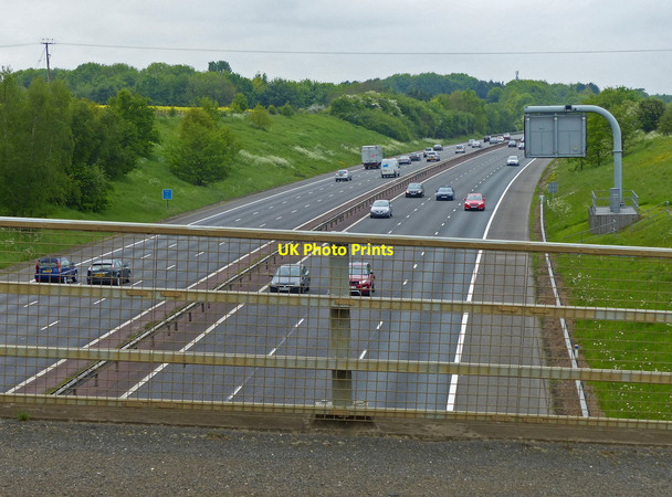 Photo 6"x4" M40 motorway from the Twyford Road bridge Twyford\/SP4736 c2015