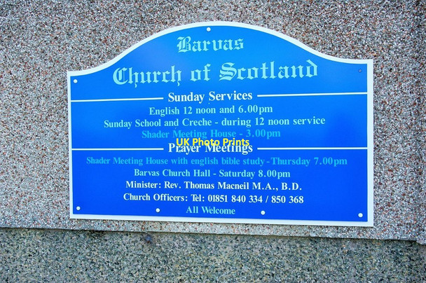 Photo 6"x4" Eaglais na h-Alba, Barabhas \/ Barvas Church of Scotland Barabhas Iarach c2007