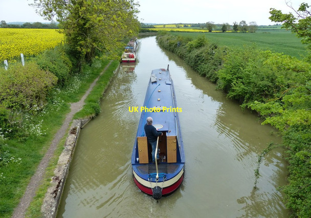 Photo 6"x4" Narrowboat on the Oxford Canal Nethercote\/SP5164 c2015