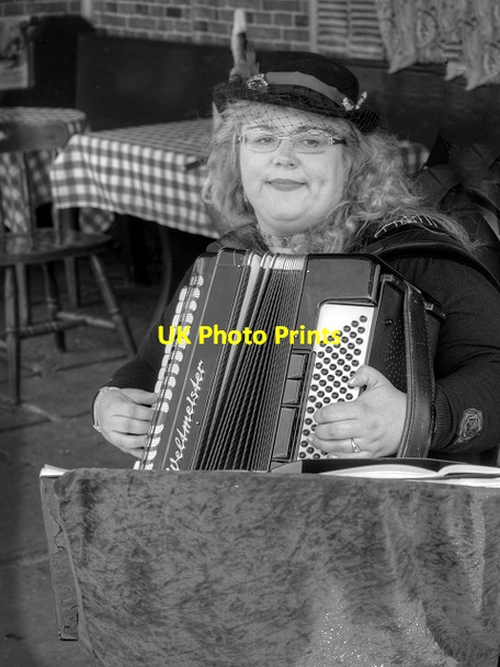 Photo 6"x4" Wartime Entertainment at Ramsbottom Station Ramsbottom c2015