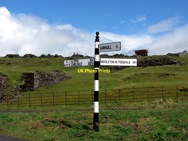 Photo 6"x4" Signpost above Garrigill Leadgate\/NY7043 c2015