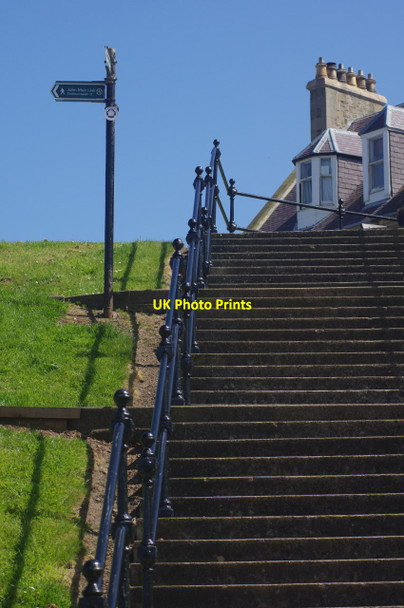 Photo 6"x4" Steps up to Bayswell Road Dunbar c2015