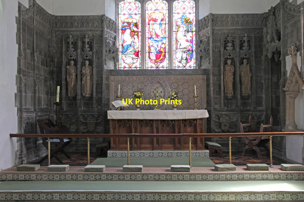 Photo 6"x4" St Andrew, Bramfield - Sanctuary Bramfield\/TM4073 c2015