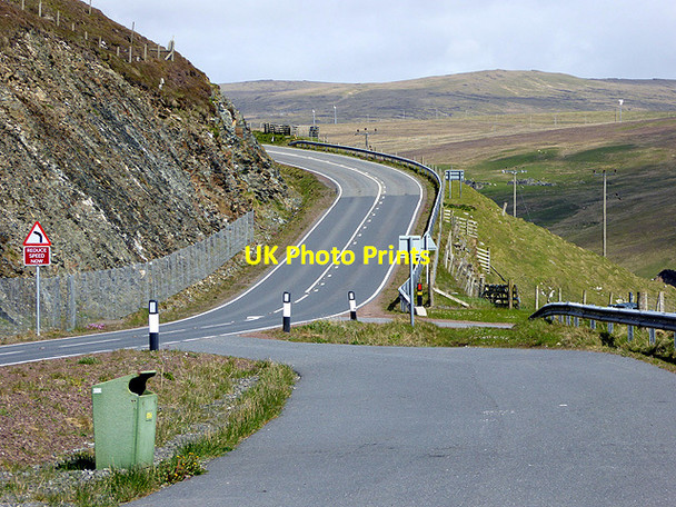 Photo 6"x4" The A970 road near Levenwick Northpunds c2015