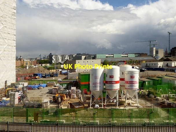 Photo 6"x4" Canal Reach Building Site, King's Cross London c2015