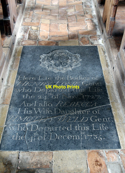 Photo 6"x4" St Michael, South Elmham - Ledger slab St Michael South Elmham c2015