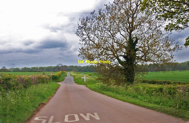 Photo 6"x4" Approaching crossroads near Exton Exton\/SK9211 c2015