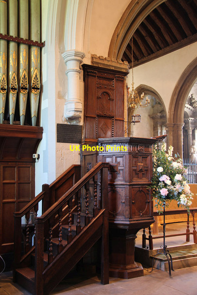 Photo 6"x4" St Mary, Bletchingley - Pulpit Bletchingley c2015