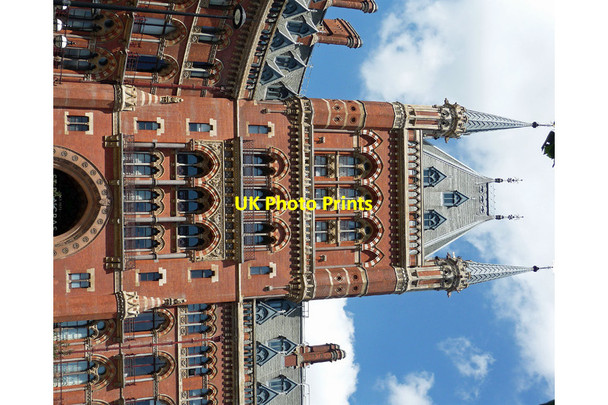 Photo 6"x4" Detail of St Pancras Station and Midland Grand Hotel, Euston Road (2) London c2012