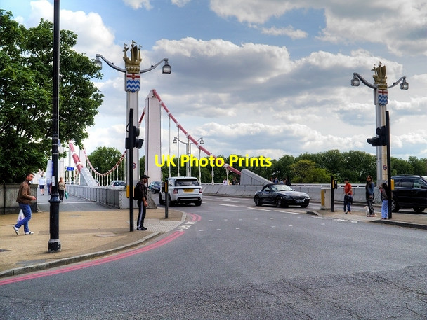 Photo 6"x4" Chelsea Bridge, Kensington Westminster c2015