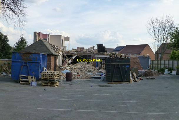 Photo 6"x4" Half Crown Demolition continues Long Eaton c2016