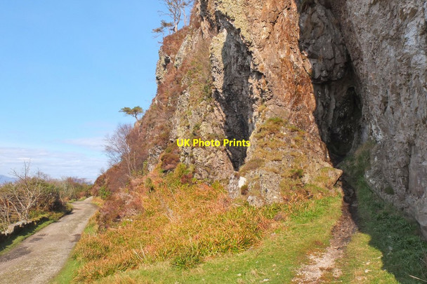 Photo 6"x4" Narrow cave near Clach Tholl Port Appin c2016