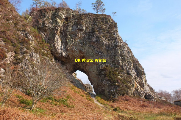 Photo 6"x4" Rock arch, Clach Tholl Port Appin c2016