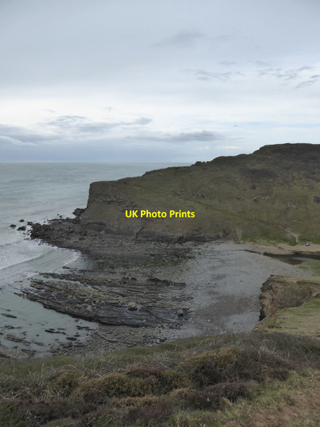Photo 6"x4" Rocks at Duckpool Coombe\/SS2011 c2016