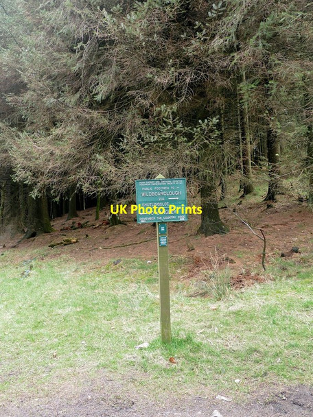 Photo 6"x4" Peak & Northern Footpaths Society sign #143 Macclesfield Forest c2016