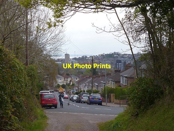 Photo 6"x4" Looking down Brynglas Road, Newport Newport\/Casnewydd c2016