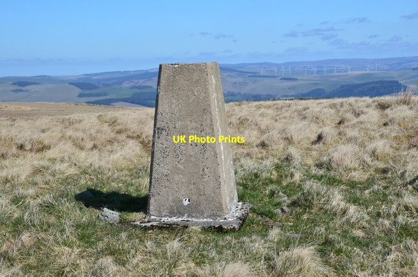 Photo 6"x4" Trig point, Mount Main summit Nether Shiels\/NT4146 c2016