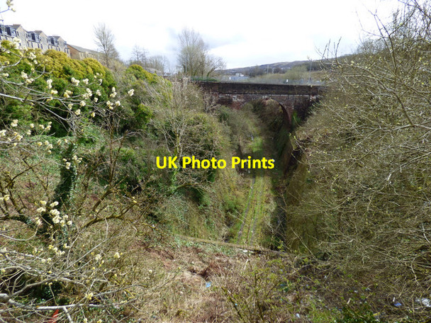 Photo 6"x4" Former Princes Pier railway line Greenock\/NS2776 c2016