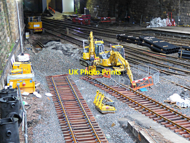 Photo 6"x4" Queen Street railway station tunnel works Glasgow c2016 P1