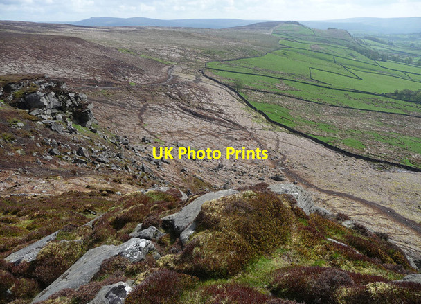Photo 6"x4" View from Embsay Crag (4) Eastby c2013