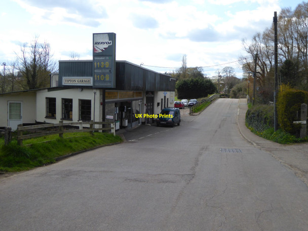 Photo 6"x4" The garage at Tipton St John and the bridge Tipton St John c2016