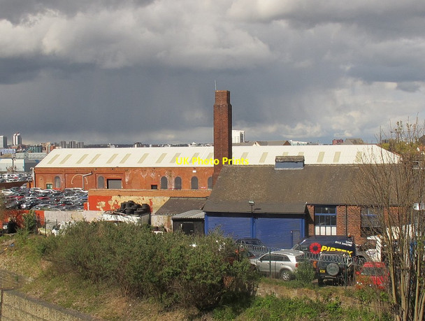 Photo 6"x4" Old factory chimney off Hillidge Road Hunslet c2016