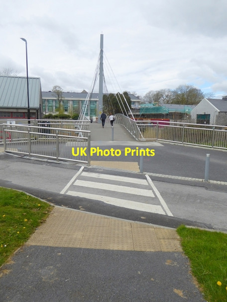 Photo 6"x4" Cable-stay footbridge over Gaol River Salthill c2016 P1