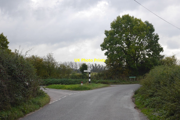 Photo 6"x4" Junction on Acton Hill road Acton Trussell c2015