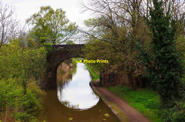 Photo 6"x4" Railway Bridge over Worcester & Birmingham Canal (bridge no. 18), Worcester Worcester c2016